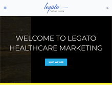 Tablet Screenshot of legatohealthcaremarketing.com